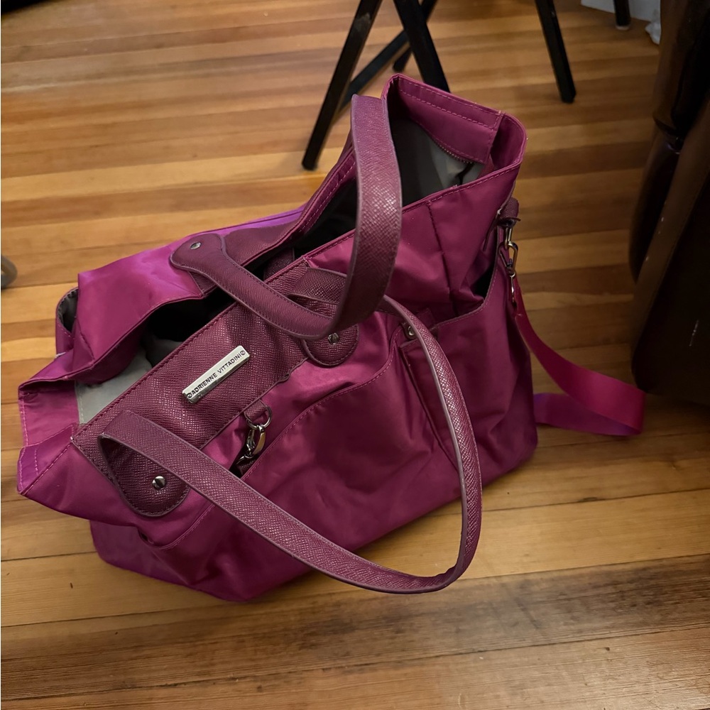 Adrienne Vittadini Magenta Tote Bag